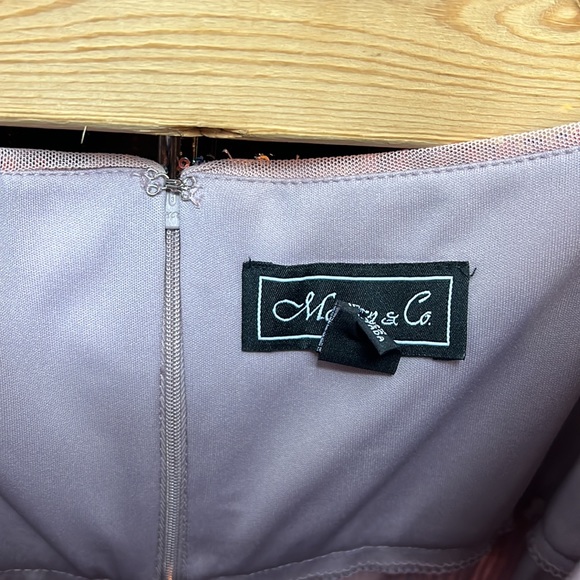 NWT,Morgan & Co Sequin Embellished Gown,rose/lilac - Picture 17 of 17